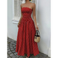 🎉 Rea 2026 – Över 46 000 sålda!💞 Off-shoulder-klänning med prickmönster för damer – tidlös charm möter modern elegans 🌸