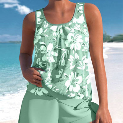 🏖️ 50% RABATT NU! 👙 Mönstrat Tankini-set för Kvinnor – Färgglada Tryck & Bekväm Passform – Perfekt för Strand, Pool & Semester – Snabbtorkande 🌊