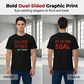 Rolig Tysk Slogan Herr Svart T-Shirt Casual Kortärmad Rund Hals Topp