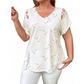 👚50% RABATT NU!! ✨ Mångsidig sommartopp med hjärtmönster och sidosnörning