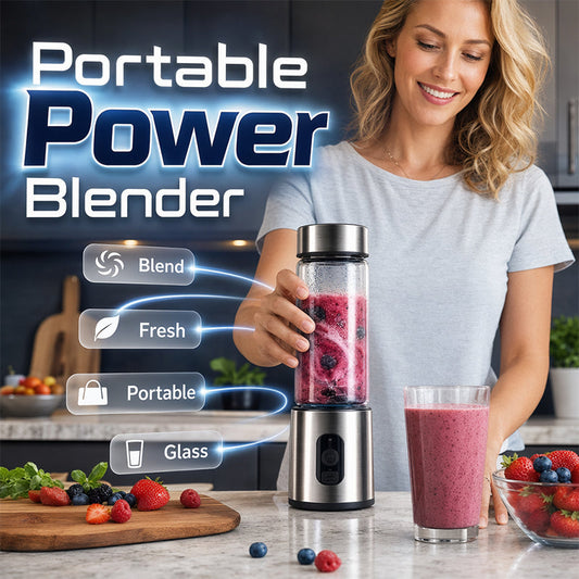 🥤 50% RABATT! ⚡ Portabel Elektrisk Blender – Kraftfull, kompakt & uppladdningsbar – Perfekt för smoothies, shakes och juice på språng 🏃‍♀️