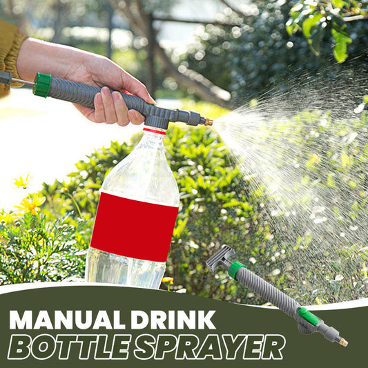 🌿50% RABATT NU! Manuell Flaskspruta med Justerbart Munstycke – Bärbart DIY Trädgårdsverktyg, Passar Standard Plastflaskor för Växtbevattning, Gödsling & Skadedjurskontroll