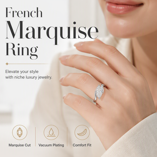 💍 2026 Rea — 🎉 Över 25 200 Sålda! 💞 Strålande Marquise Ring – Elegant ✨