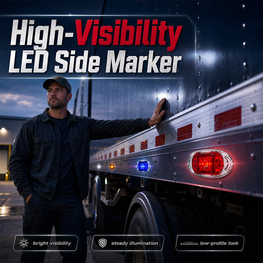 🚦50% RABATT⏰ LED Sidopositionslyktor för Lastbil, ljusstark & vattentät 🚗