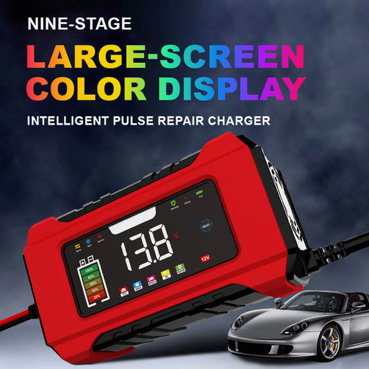 🔋50% RABATT⚡️ 12V 6A smart billaddare med LCD‑display, övervakar laddningen tydligt – säker och snabb laddning för bilbatteriet🚗