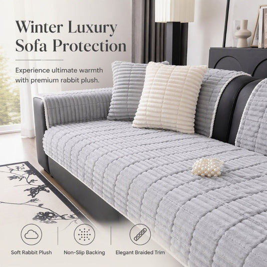 🛋️50% RABATT☁️ Halkfritt plysch sofföverdrag, mjukt material, skyddar din soffa