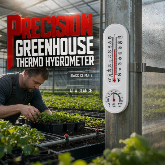 🌡️50% RABATT⏰ Precisions termo-hygrometer, noggrann mätning för växthus🌱