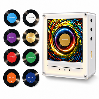 🎄🎶 50 % RABATT! NFC-Musikbox för Kylskåpet – Tryck för Musik & 360° LED-Julljus
