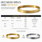 🌸 50 % RABATT NU! 🌸 Armring i titan och rostfritt stål med 18K vakuumplätering och graverad text