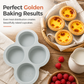 🍰50% RABATT🥧3-hålsform 10 cm rund cylindrisk silikonform för DIY-bakning – regnbågstårta och pizza🧁