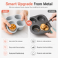 🍰50% RABATT🥧3-hålsform 10 cm rund cylindrisk silikonform för DIY-bakning – regnbågstårta och pizza🧁