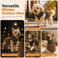 📢📢50% RABATT NU!! ⏰Varm vinterjacka för hund med reflexband och sele för små och medelstora hundar