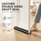 🚪50% RABATT💨DIY Slitstark Läder Dörrbottentätning – Vindtät och Insektsskyddad Sovrumsdörr Tätningslist, spar energi i hemmet✨
