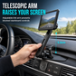 🚗 50% RABATT! ✨ Mobilhållare för bilens CD-fack – Justerbar teleskoparm, stabil skruvlåsning & enhandsfattning för alla smartphones