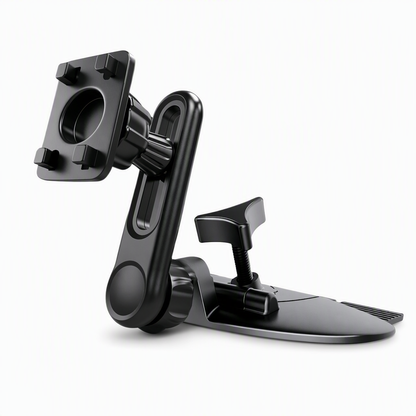 🚗 50% RABATT! ✨ Mobilhållare för bilens CD-fack – Justerbar teleskoparm, stabil skruvlåsning & enhandsfattning för alla smartphones