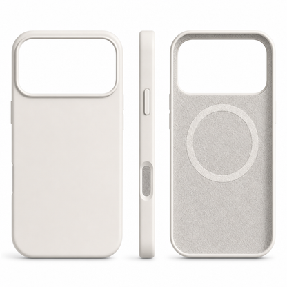 🤍✨50 % RABATT📱Flytande silikon mobilfodral med magnetring, repfri flockning, mjukt grepp, lätt 40g