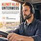 🔇50% RABATT🎧Trådlöst callcenterheadset, Bluetooth med ENC‑brusreducering & automatisk parkoppling🔊