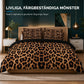 💥 50% rabatt – Geometriskt anime-sängklädesset med leopardmönster,  2–3-delat set: påslakan & örngott ✨🛌