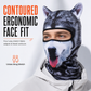 ⛷️🌬️50% RABATT🐾Vindtät balaclava med djurtryck – skyddar ansikte och hals utomhus❄️