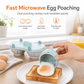 🥚 50% RABATT ⏲️ Ny äggkokare med dubbla fack för mikrovågsugn, laga ägg snabbt & enkelt 🍳