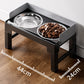 🐾 50% RABATT 🥣 Justerbar upphöjd matare med dubbel skål, bekvämt ätande för ditt husdjur 🐕