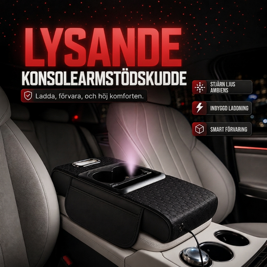 🚙50% rabatt!💫Multifunktionellt bilarmstödsdyna, stjärnhimlaprojektor skapar mysig stämning inne i bilen ✨