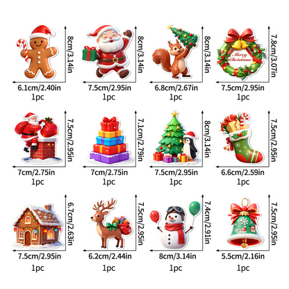 🎄 50 % RABATT! ✨ Lys upp julen på några sekunder – självhäftande juldekorationer med LED-ljus 🎅