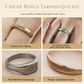 🌷 50 % RABATT ✨ Guldtonad metallring för kvinnor, gudinnamotiv med blommor, ovala färgade zirkoner, elegant Old Money-stil 💍