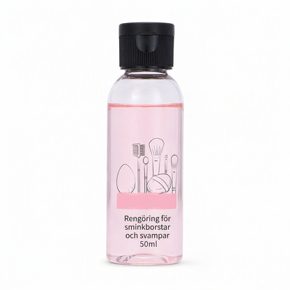 🧴 TIDSBEGRÄNSAT 50% RABATT! 🧼 50 ml Rengöringsvätska för sminkborstar och svampar – Skonsam, Snabb, Djuprengörande ✨