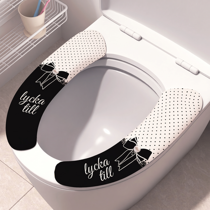 🎀 50% RABATT NU! !✨Självhäftande toalettstolsunderlägg med elektrostatisk vidhäftning🚽