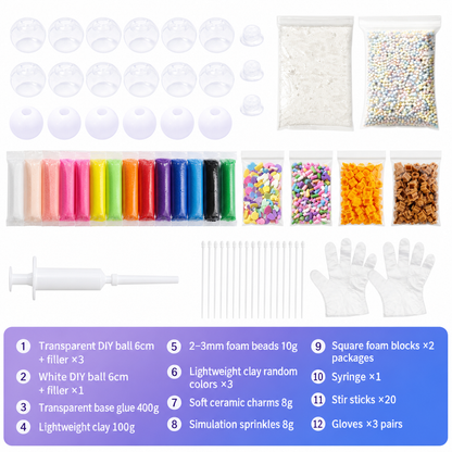 🎨 50% RABATT! ✨ DIY Stressbolls-Kit – Gör Egna Squishies & Klämbollar med Färgsprakande Fyllning 🎁