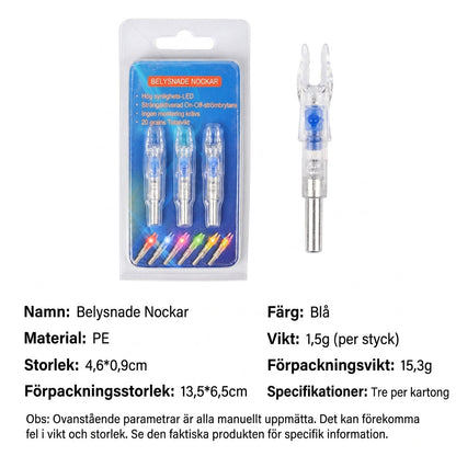 🏹 50% RABATT 🎯 Automatisk LED-pilnock, passar pilskaft 6,2 mm innerdiameter