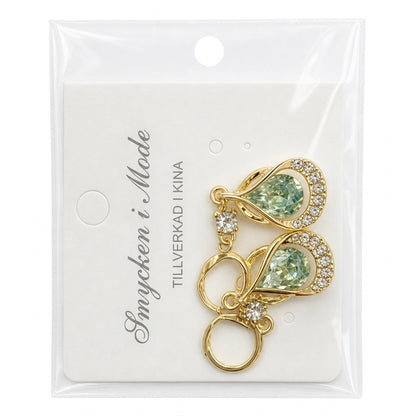 ⏳🔥TIDSBEGRÄNSAT ERBJUDANDE - 50% RABATT! ⏰🌈Eleganta hängeörhängen med droppformade kristaller💎
