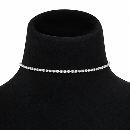💎 50% RABATT ✨ Elegant damhalsband med glimmande strass, vacker smycke 📿