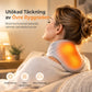🔥 50% RABATT 🧘 Laddbar grafenvärmd nackduk med massage, värmebehandling för nacke