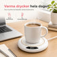 ☕ 50% RABATT 🔥 Elektrisk muggvärmare, tre temperaturlägen för kaffekopp
