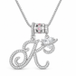 💛 50% RABATT ❤️ Lagerkedja med bokstav & hjärthänge, guld/silver, 26 bokstäver A-Z📿