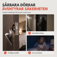 🚪50% RABATT🔔Bärbar dörrstopplarm med siren, säkerhetsdörrblockerare för resor och hem🛡️