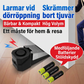 🚪50% RABATT🔔Bärbar dörrstopplarm med siren, säkerhetsdörrblockerare för resor och hem🛡️