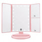 💄 50% RABATT💡Tri-Fold LED sminkspegel med justerbart ljus och förstoringsglas✨