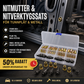 🔧50 % RABATT⚙️Gängad Infästningsnöt Popnit Set med Flat Huvud, praktiskt fästsats för metall och trä